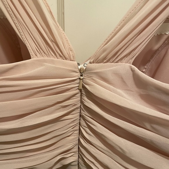 Lux chiffon off shoulder sweetheart A line Gown - Picture 2 of 6